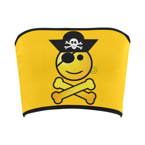 Pirate Emoticon - Smiley Emoji Bandeau Top