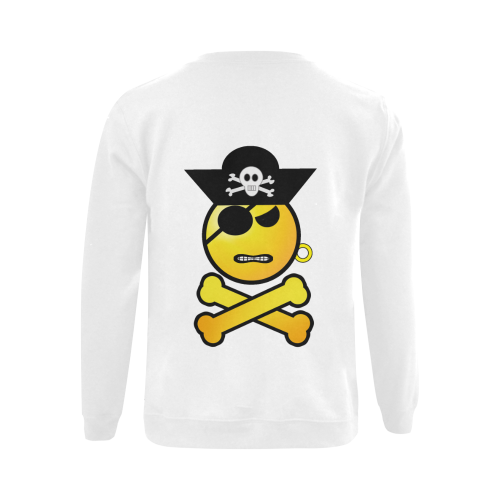 Pirate Emoticon - Frowning Emoji Gildan Crewneck Sweatshirt(NEW) (Model H01)