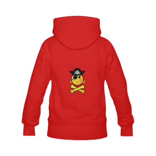 Pirate Emoticon - Smiley Emoji Girl Men's Classic Hoodies (Model H10)