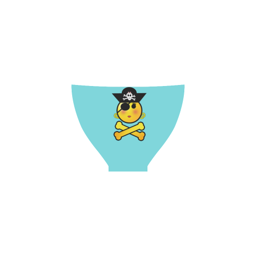 Pirate Emoticon - Smiley Emoji Girl Custom Bikini Swimsuit