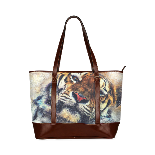 tiger Tote Handbag (Model 1642)