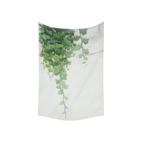 Watercolor Vines, climbing plant Cotton Linen Wall Tapestry 60"x 40"