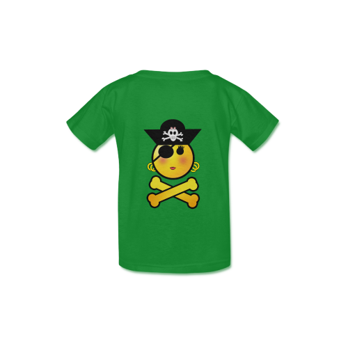 Pirate Emoticon - Smiley Emoji Girl Kid's  Classic T-shirt (Model T22)