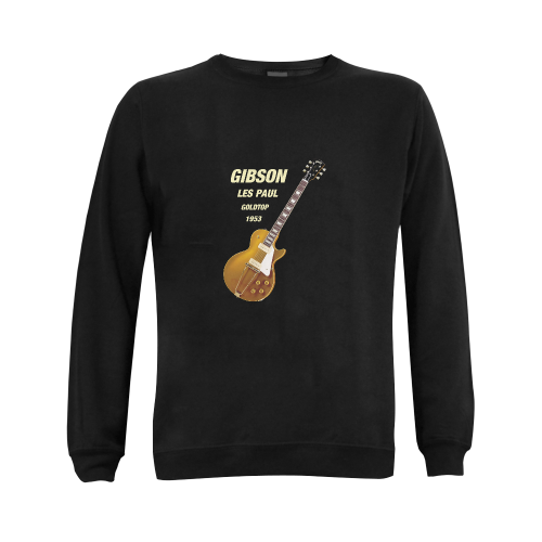 Gibson les paul goldtop 1953 Gildan Crewneck Sweatshirt(NEW) (Model H01)