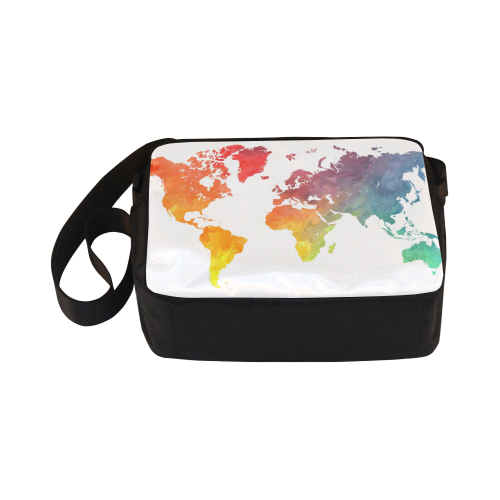 world map 15 Classic Cross-body Nylon Bags (Model 1632)