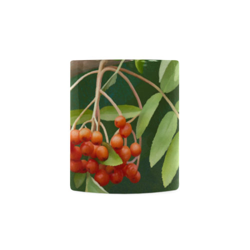 Watercolor Rowan tree - Sorbus aucuparia White Mug(11OZ)