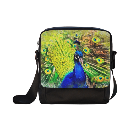 peacock Crossbody Nylon Bags (Model 1633)