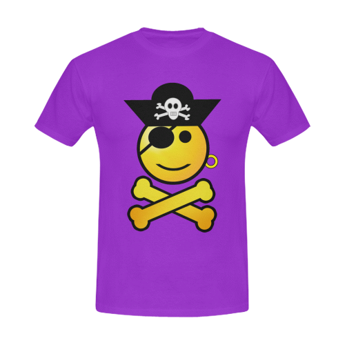 Pirate Emoticon - Smiley Emoji Men's Slim Fit T-shirt (Model T13)