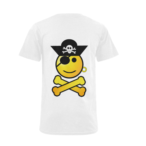 Pirate Emoticon - Smiley Emoji Men's V-Neck T-shirt (USA Size) (Model T10)