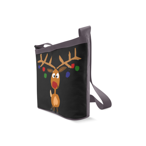 Funny Funky Rudolph Reindeer Christmas Art Crossbody Bags (Model 1613)