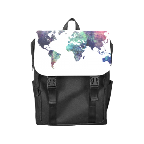 world map 12 Casual Shoulders Backpack (Model 1623)