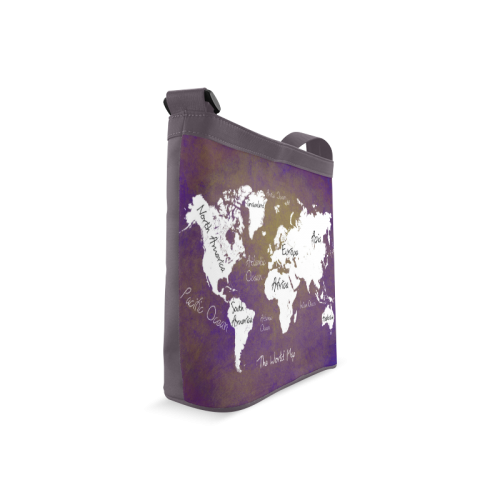 world map Crossbody Bags (Model 1613)