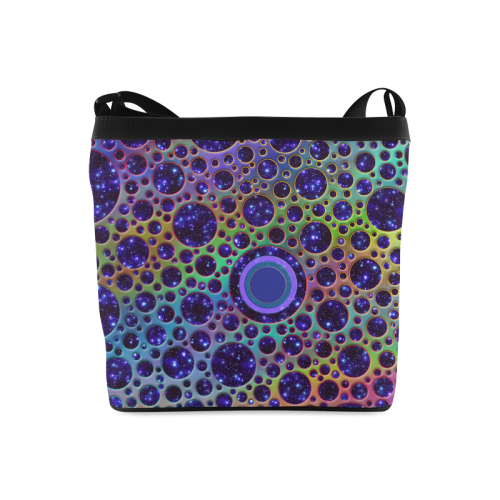 Universe DOTS GRID colored pattern Crossbody Bags (Model 1613)
