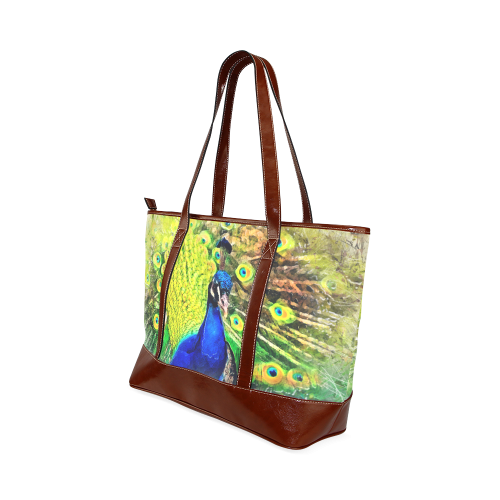 peacock Tote Handbag (Model 1642)