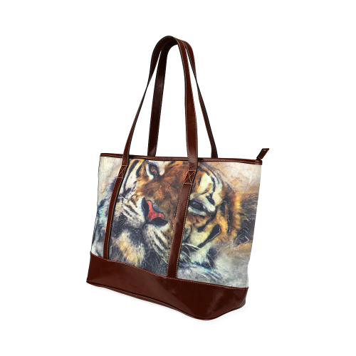 tiger Tote Handbag (Model 1642)