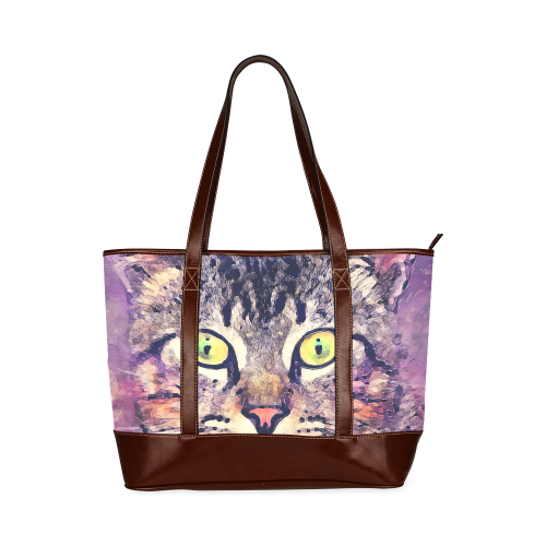 cat Tote Handbag (Model 1642)