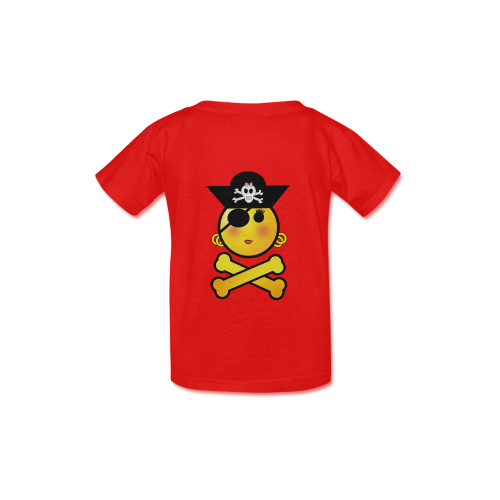 Pirate Emoticon - Smiley Emoji Girl Kid's  Classic T-shirt (Model T22)