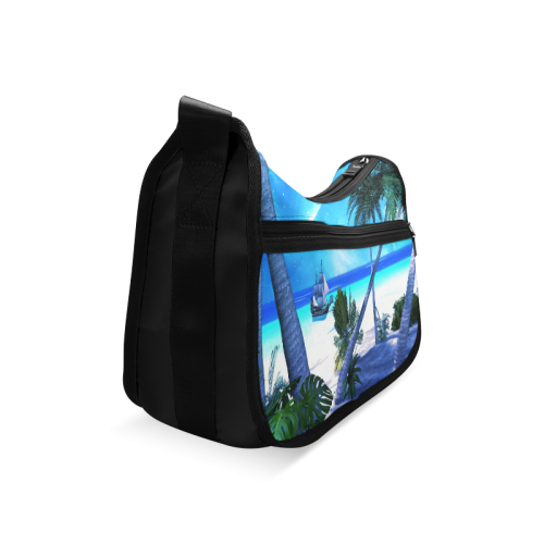 Awesome view over the ocean with ship Crossbody Bags (Model 1616)