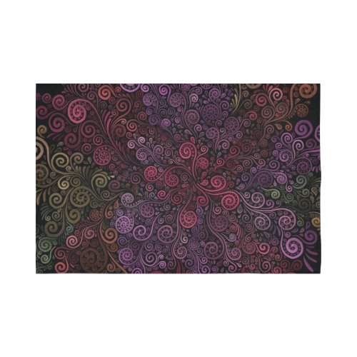Psychedelic 3D Rose Cotton Linen Wall Tapestry 90"x 60"