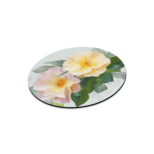 Wild Roses Round Mousepad