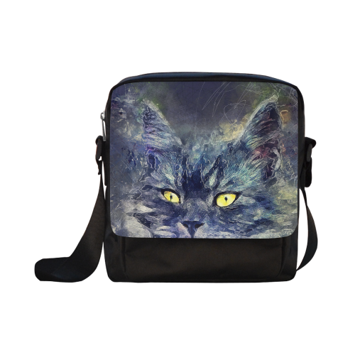 cat Crossbody Nylon Bags (Model 1633)