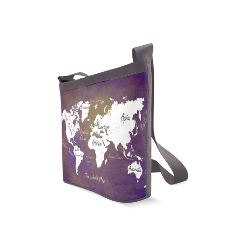 world map Crossbody Bags (Model 1613)