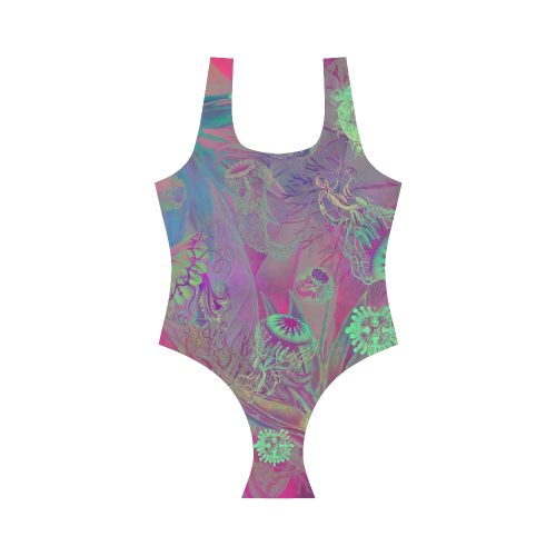 sealife meduses Vest One Piece Swimsuit (Model S04)