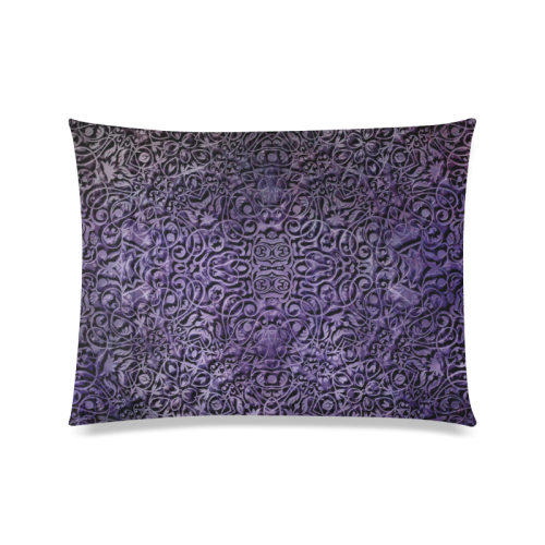 blue Custom Zippered Pillow Case 20"x26"(Twin Sides)