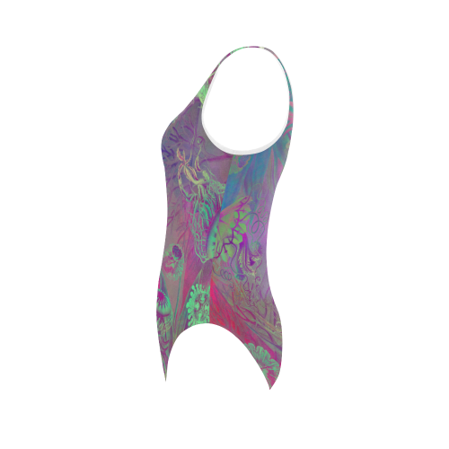 sealife meduses Vest One Piece Swimsuit (Model S04)