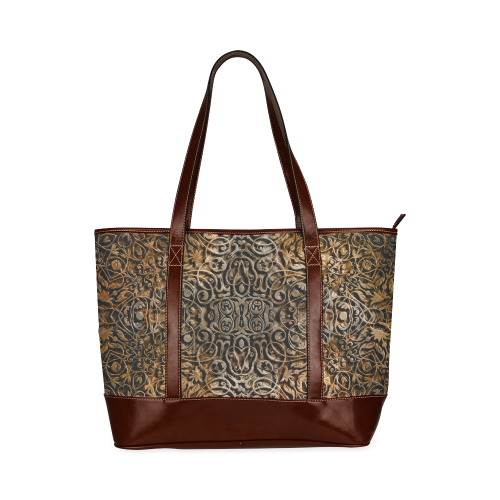 brown Tote Handbag (Model 1642)