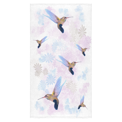 Hummingbirds Pastel Bath Towel 30"x56"