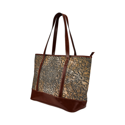 brown Tote Handbag (Model 1642)