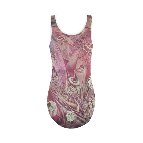 sealife meduses Vest One Piece Swimsuit (Model S04)