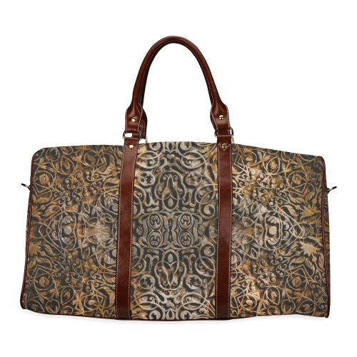 brown Waterproof Travel Bag/Large (Model 1639)