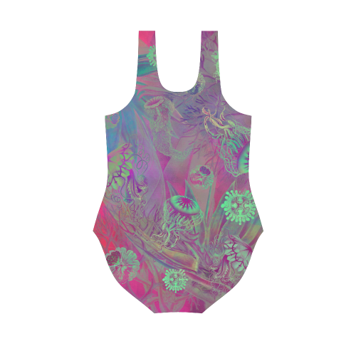 sealife meduses Vest One Piece Swimsuit (Model S04)