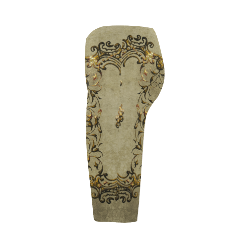 Beautiful decorative vintage design Hestia Cropped Leggings (Model L03)
