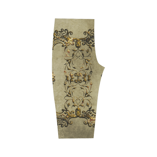 Beautiful decorative vintage design Hestia Cropped Leggings (Model L03)