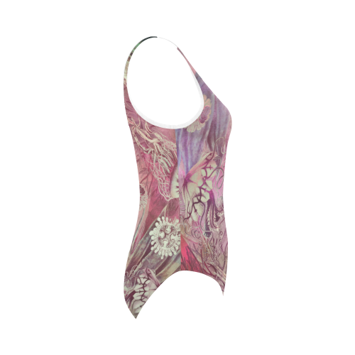 sealife meduses Vest One Piece Swimsuit (Model S04)