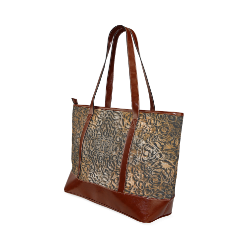 brown Tote Handbag (Model 1642)