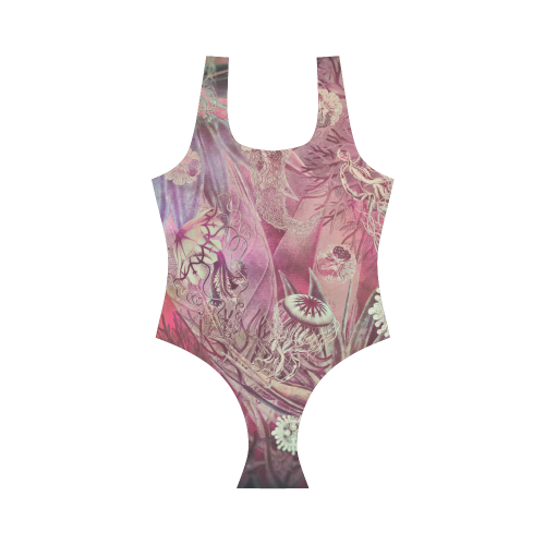 sealife meduses Vest One Piece Swimsuit (Model S04)