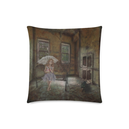 Room 13 - The Girl Custom Zippered Pillow Case 18"x18"(Twin Sides)