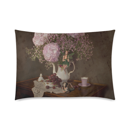 A Fairy Dreaming In Pastel Custom Zippered Pillow Case 20"x30"(Twin Sides)