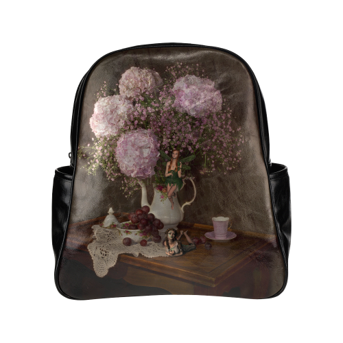 A Fairy Dreaming In Pastel Multi-Pockets Backpack (Model 1636)