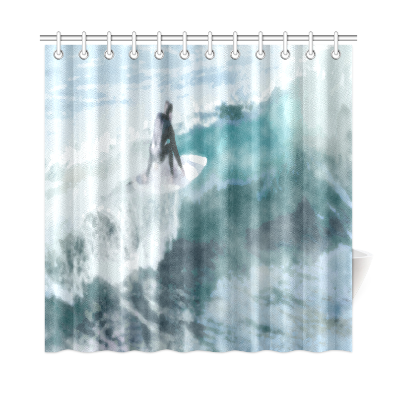 Surfer Shower Curtain 72 X72 Id D551349