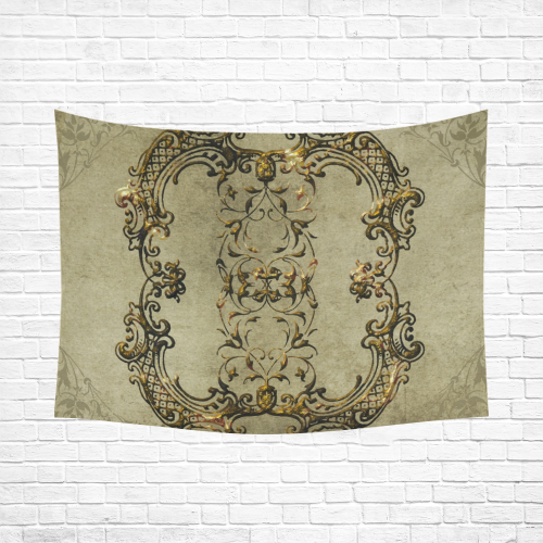 Beautiful decorative vintage design Cotton Linen Wall Tapestry 80"x 60"