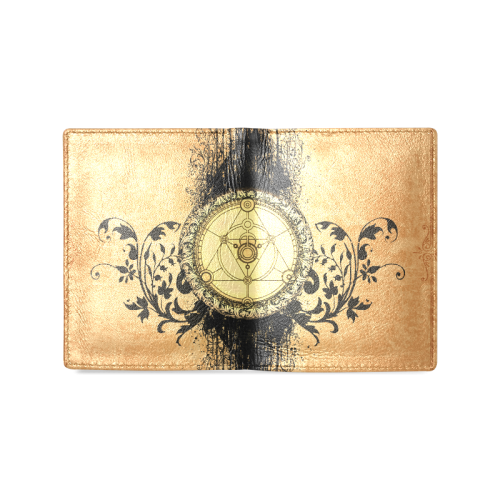 Mystical amulet Men's Leather Wallet (Model 1612)