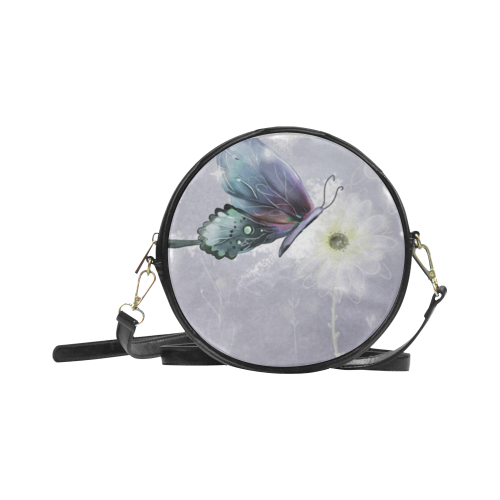 Calm Butterfly Round Sling Bag (Model 1647)