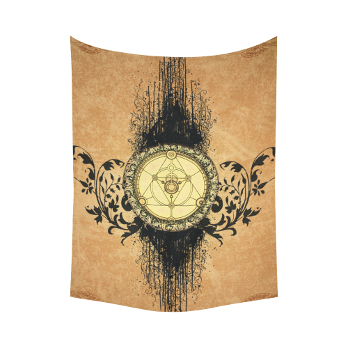 Mystical amulet Cotton Linen Wall Tapestry 60"x 80"