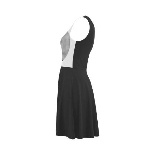 sad lady in black and white Atalanta Sundress (Model D04)