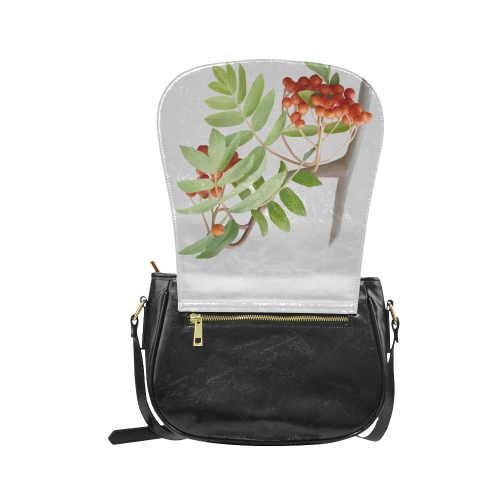 Rowan tree watercolor Classic Saddle Bag/Large (Model 1648)